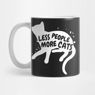 Less People More Cats Mug